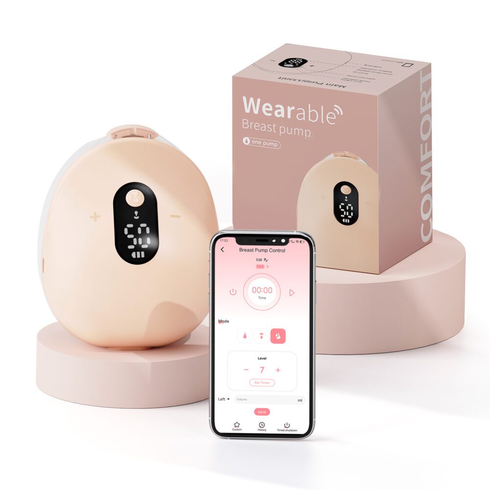 Wearable Breast Pump Hands Free with APP & Semi-lying Suction - Image 2
