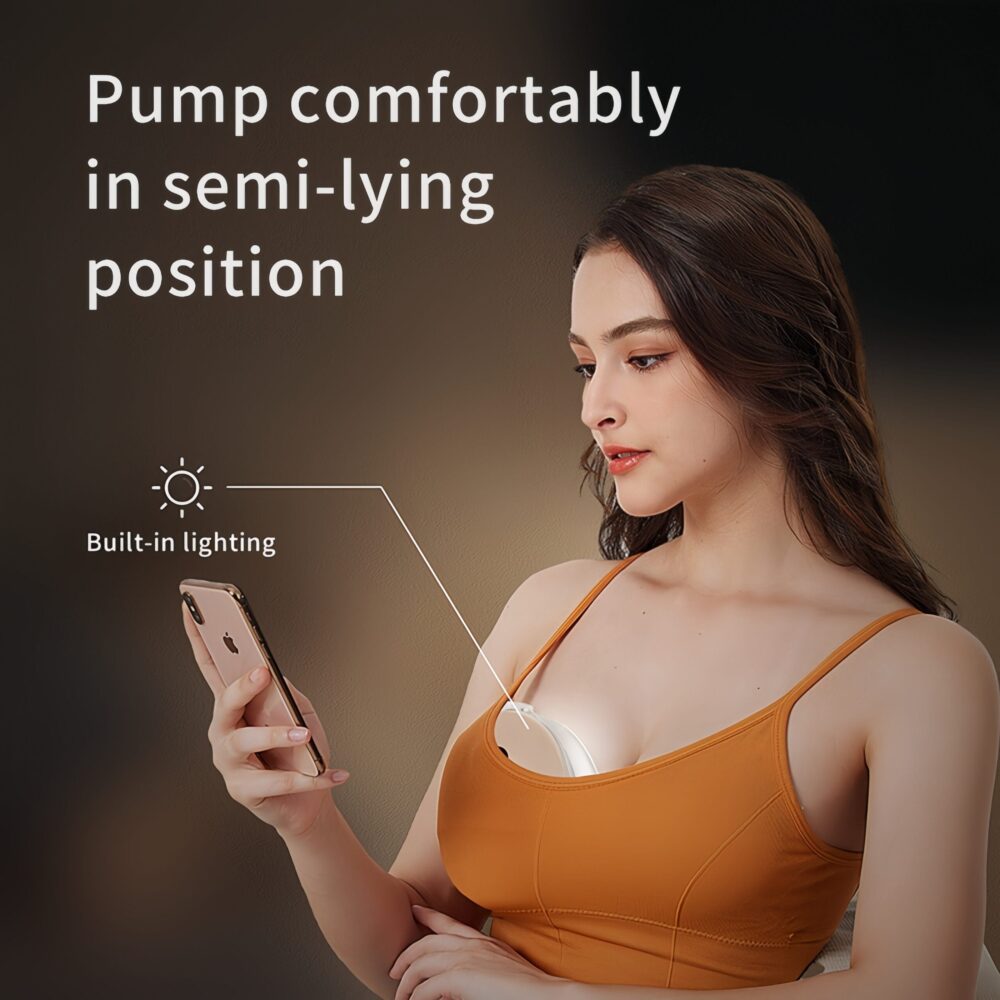 Wearable Breast Pump Hands Free with APP & Semi-lying Suction - Image 5